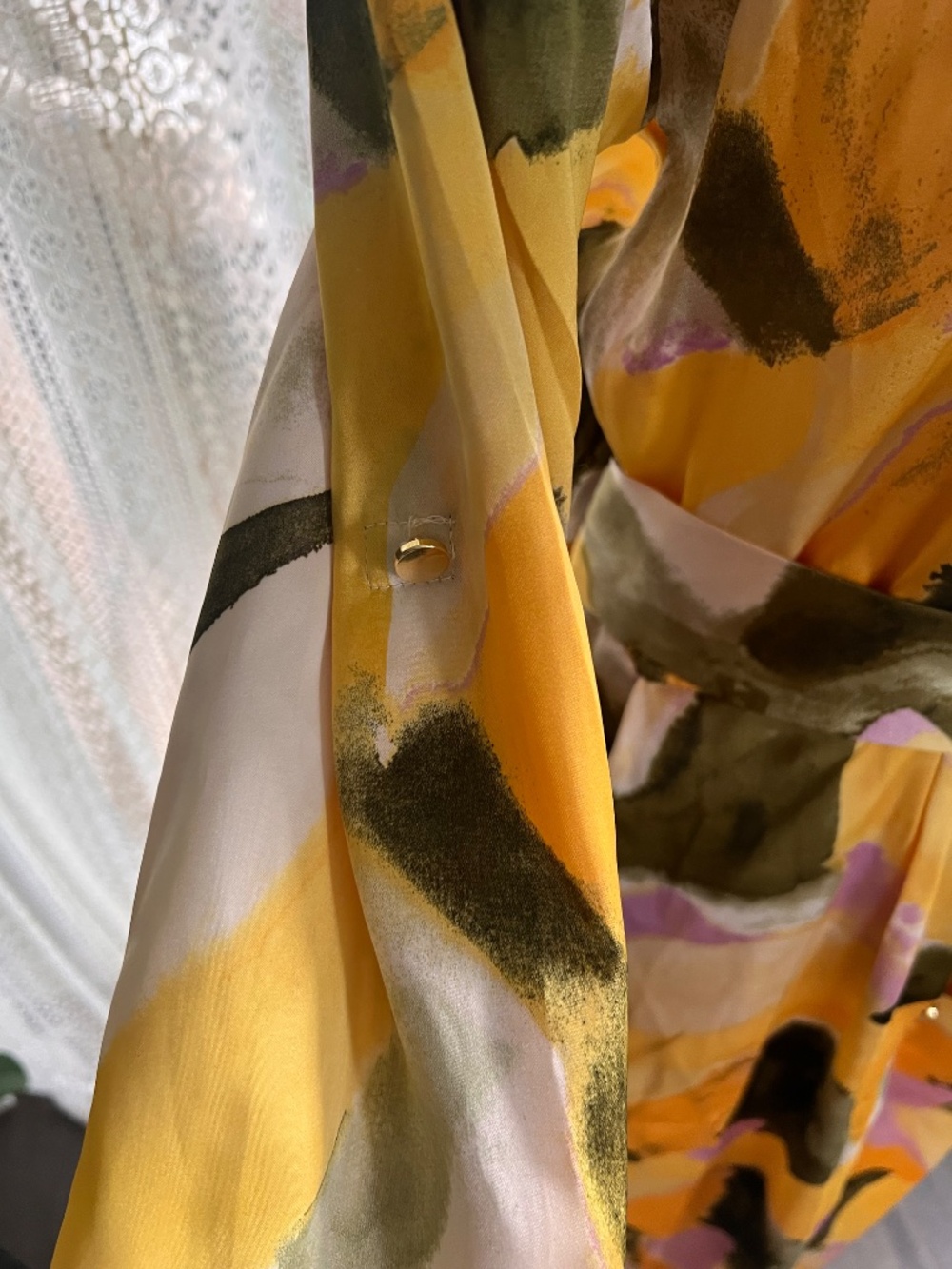 NWT French Connection abstract colorful shirt dress - Picture 8 of 13